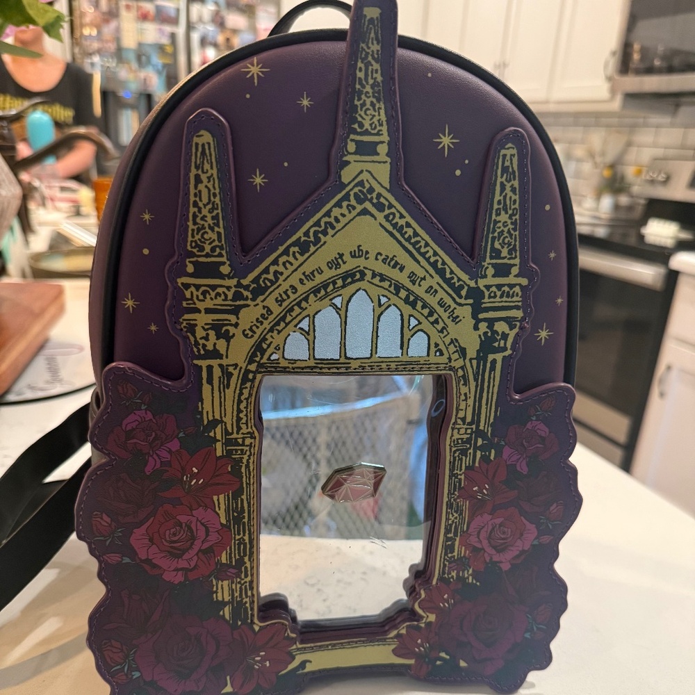 Her universe mirror of Erised pin backback